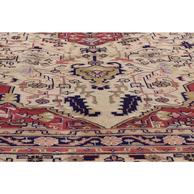Antique Indian Agra Rug, 09'08 X 12'08 For Sale - Image 4 of 10