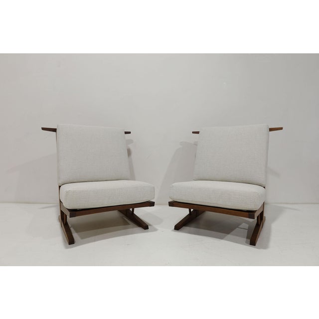 George Nakashima Conoid Lounge Chairs For Sale In Dallas - Image 6 of 12