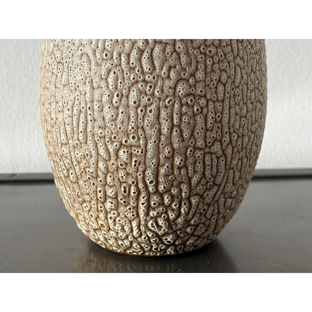 Hand-Thrown Ceramic Vase with Shrink Glaze by Albert Kiessling, 1950s For Sale - Image 14 of 18