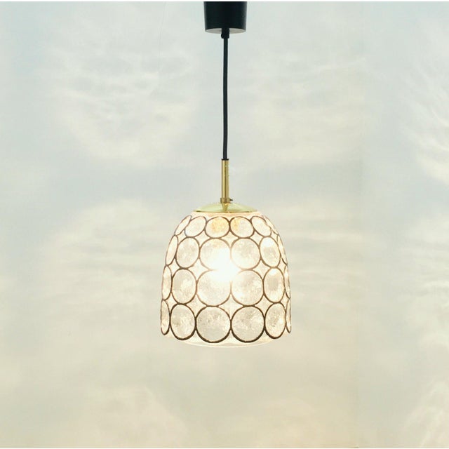 Mid-Century Modern Glass Pendant Light from Limburg, Germany, 1960s For Sale - Image 4 of 8