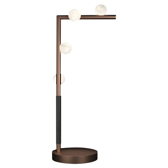 Metal Demetra Copper Table Lamp by Alabastro Italiano For Sale - Image 7 of 7