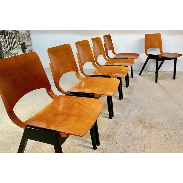 Model P7 Chairs by R. Rainer for Pollak, Set of 6 For Sale - Image 13 of 18