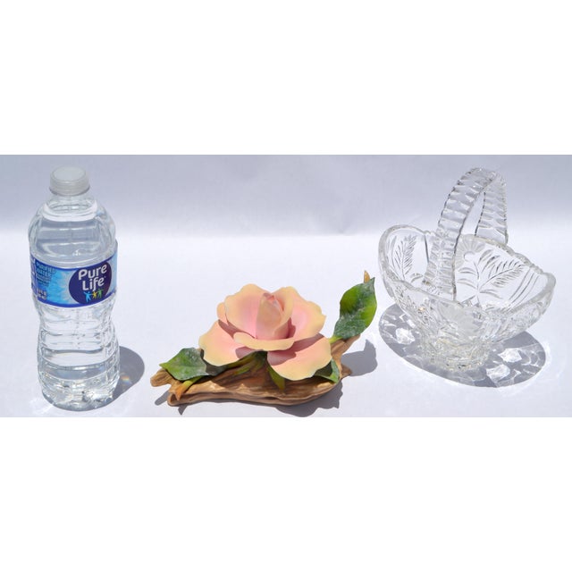 Ceramic 1950 American Express Rose Sculpture Edward Marshall Boehm Fine Bone China Handmade For Sale - Image 7 of 14