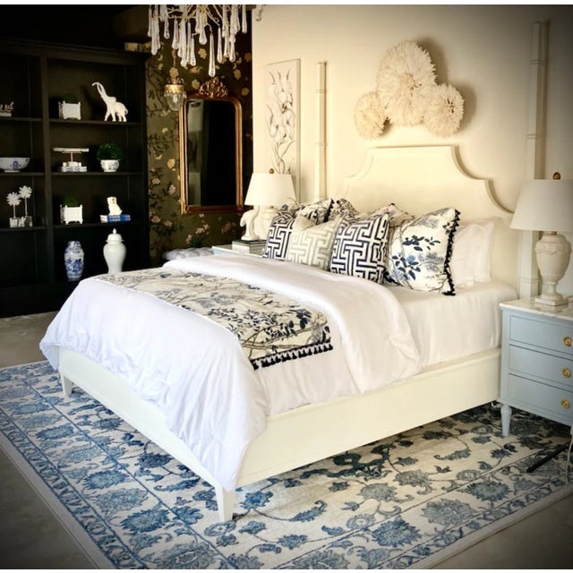 Art Deco Organic Brass Branch Chandelier With Handblown Glass Teardrops – 7-Light Fixture For Sale - Image 3 of 3