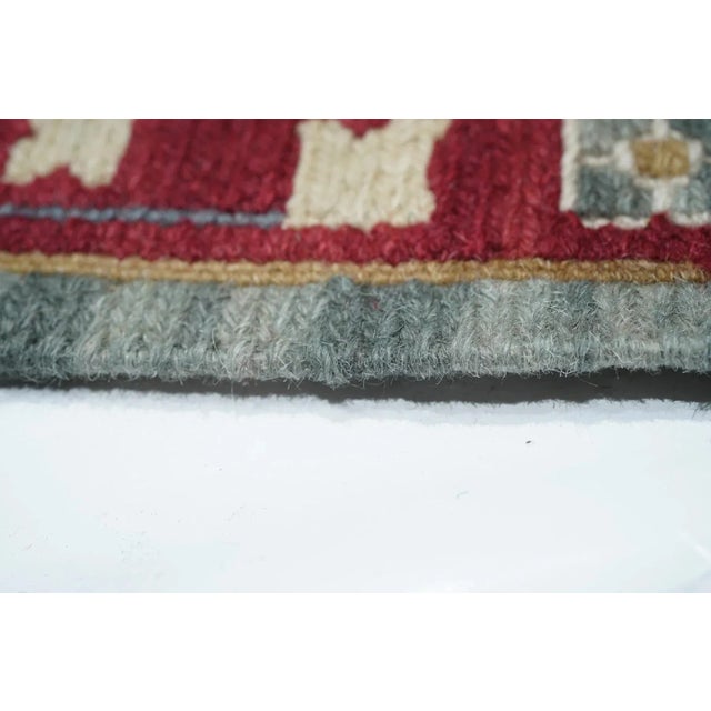 Textile Turkish Sumak Rug 8'11'' X 11'11'' For Sale - Image 7 of 12