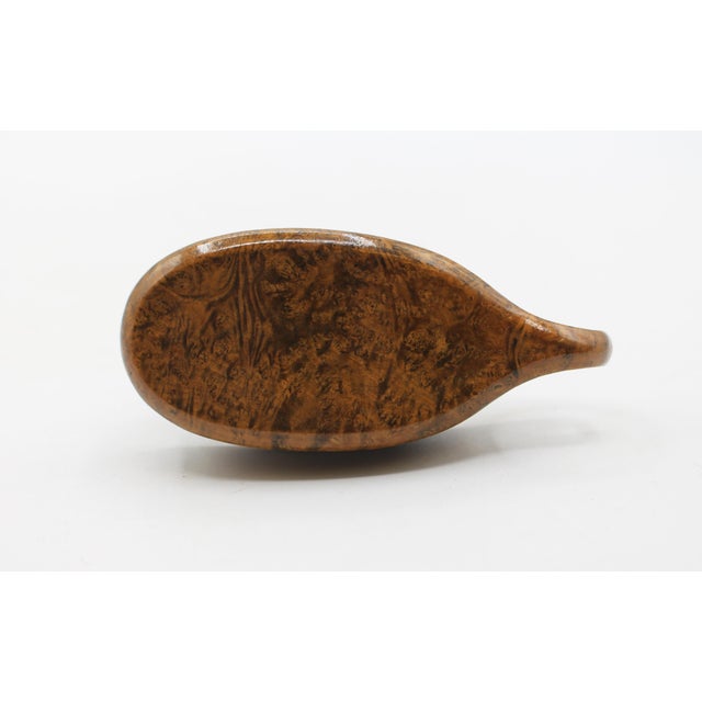 Brown Circa 1800 Scottish Roman Lamp Form Maplewood Snuff Box For Sale - Image 8 of 8