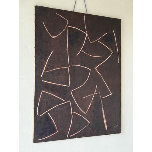 Georges Ferrato, Abstract Composition 3, Acrylic on Canvas For Sale - Image 5 of 9