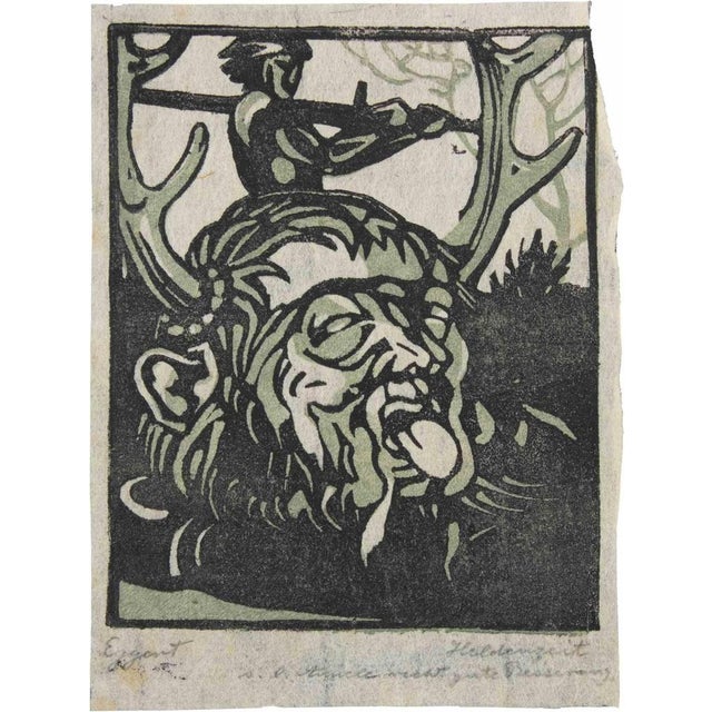 Modern After Richard Egert, Mythological Scene, Etching, Early 20th Century For Sale - Image 3 of 3
