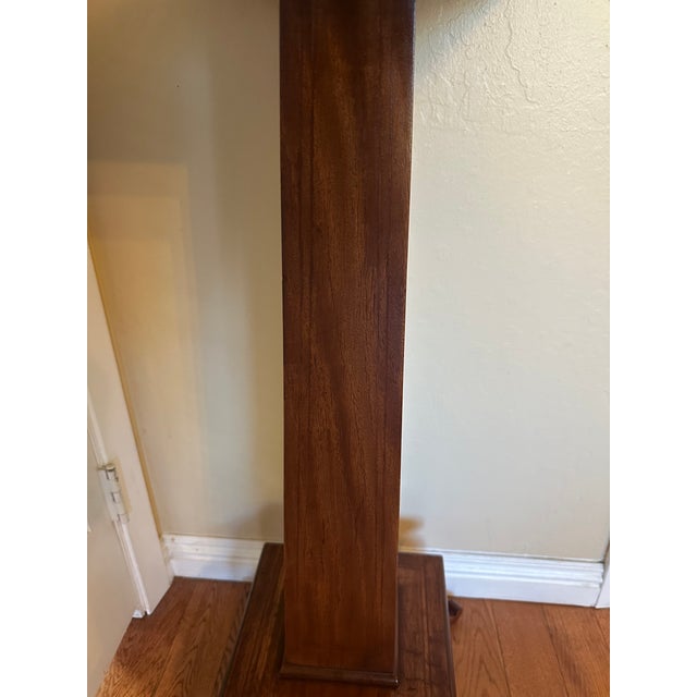 Vintage Mahogany Inlaid Plant Stand Edwardian Style For Sale - Image 10 of 11