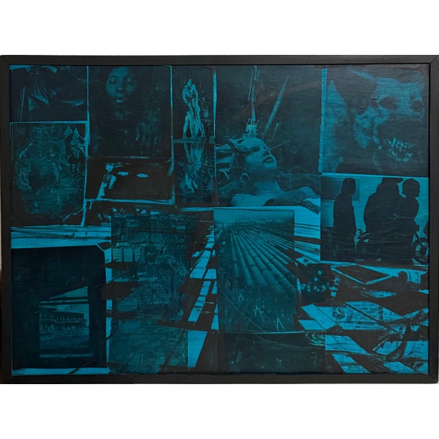 John Hultberg, Large John Hultberg SF Bay Area Artist Abstract Expressionist Collage Painting, 1967 For Sale - Image 13 of 14