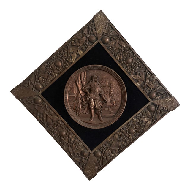 Antique Plaque - Musketeer of the Guard Kingdom of France For Sale