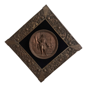 Antique Plaque - Musketeer of the Guard Kingdom of France