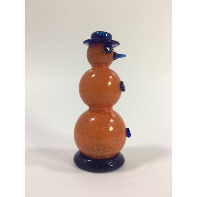 Bohemian Glass Snowman Figure, 1970s For Sale - Image 7 of 16