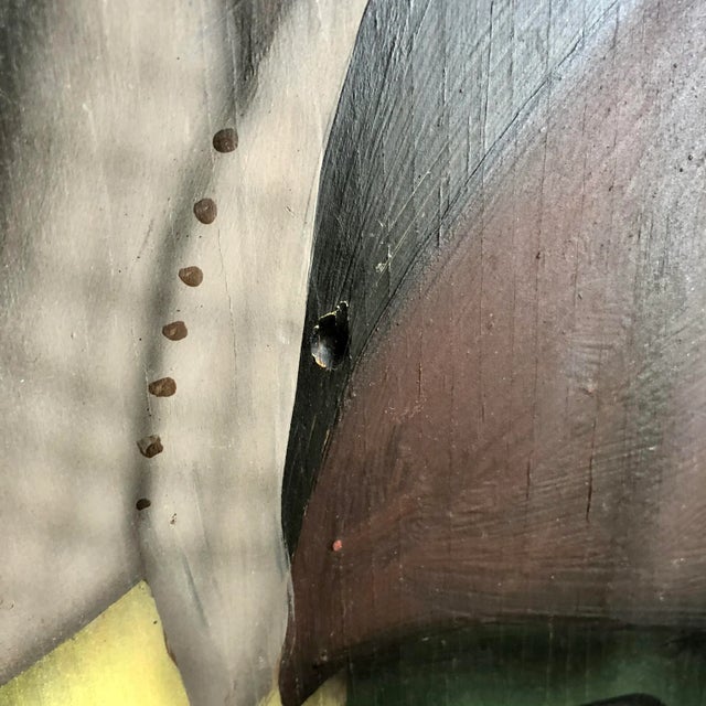 1990s 1990s Hand Painted Frog Butler Dummy Board For Sale - Image 5 of 6