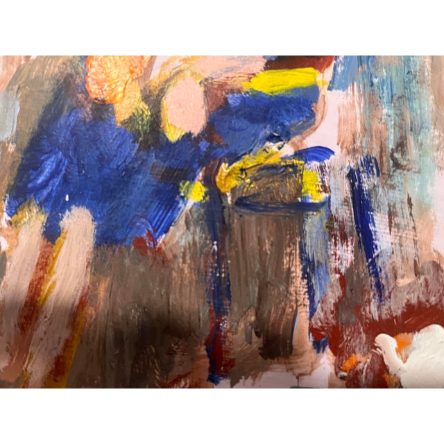 Abstract Figurative Expressionist Painting Signed Kamien Acrylic on ...