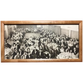 1953 NYC Hotel Convention Panorama B&W Group Photo For Sale
