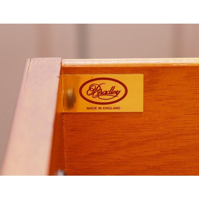 Vintage Yew Wood Display Cabinet from Bradley England For Sale - Image 17 of 18