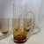 Amber 1980s Gorgeous Amber Hand Blown Pitcher and Glass Set For Sale - Image 8 of 12