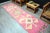 Textile 1960s Vintage Pink Color Geometric Handmade Turkish Runner For Sale - Image 7 of 11