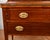 Brown 1910s Antique English Sheraton Mahogany Inlaid Writing Secretary Tambour Desk. For Sale - Image 8 of 18