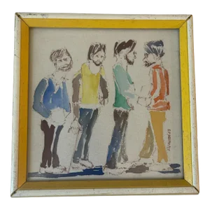 The Boys Original 1969 Watercolor Signed