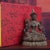 Chinese Vintage Wood Carving Sitting Green Tara Buddha Statue For Sale - Image 6 of 7