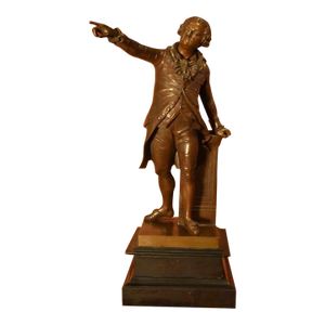 19th Century Le Marquis De Mirabeau Bronze