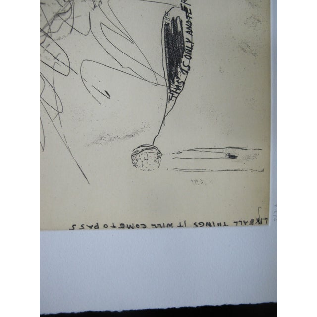 Chris Johanson Signed Aquatint Print Perceptions #3 Game Devised by Own Mind For Sale - Image 4 of 8