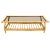 Bamboo Rattan Rectangular Smoked Glass Top Coffee Table with Dowel Bottom Shelf For Sale - Image 12 of 12