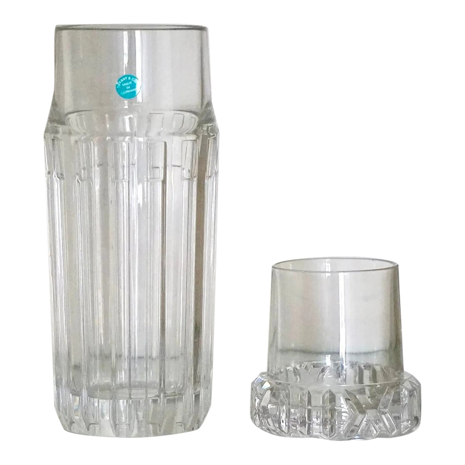 Tiffany & Co. Atlas Crystal Bedside Water Decanter Carafe