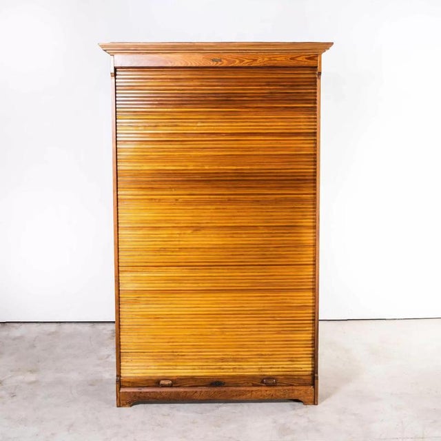 Vintage Tambour Front Drawer Cabinet from Stolzenberg, 1940s For Sale - Image 12 of 16