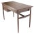 Exposed Dowel Shape Legs Floating Top 3 Drawers Walnut Desk Table Console For Sale - Image 13 of 13