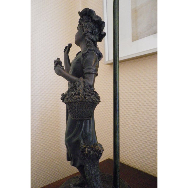 Rosa Table Lamp with Tulip-Shaped Glass Paste Lampshade, 1999 For Sale - Image 6 of 18