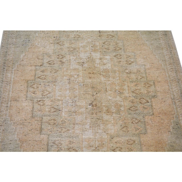 Turkish Vintage Turkish Anatolian Hand Knotted Wool Rug, 2'8x9'2 For Sale - Image 3 of 4