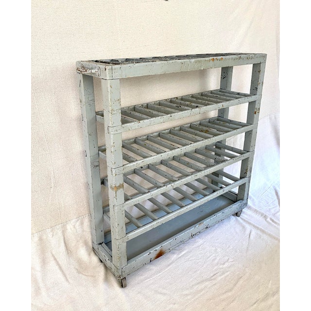 Vintage French Boulangerie Bakery Cart Rack For Sale - Image 4 of 12