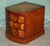 Regency Flamed Hardwood Bedside Chests of Drawers with Leather Tops, Set of 2 For Sale - Image 17 of 18