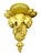 1970s Carved Wood Yellow Lacquer Elephant Wall brackets.A Pair For Sale - Image 4 of 6