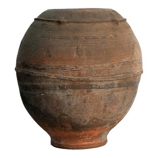 Antique Nigerian Water Jar, Medium For Sale