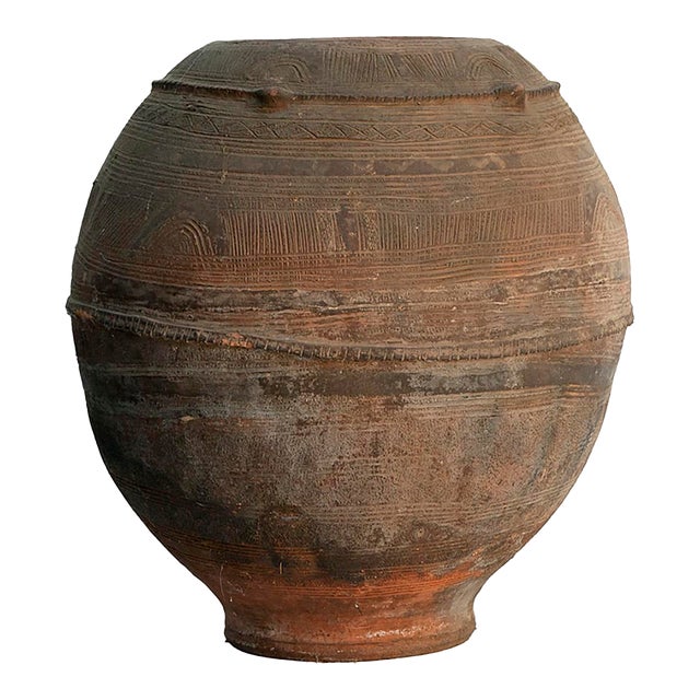 Antique Nigerian Water Jar, Medium For Sale