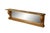 Victorian Antique Victorian Quartersawn Oak American Empire Mantel Mirror Backsplash 60" For Sale - Image 3 of 12