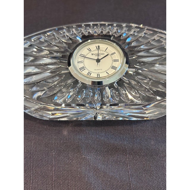 Late 20th Century Waterford Crystal Sunburst Clock For Sale - Image 5 of 12