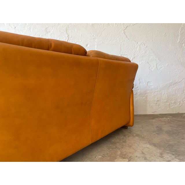Animal Skin Leather Sofa from Tobia Scarpa, 1970s For Sale - Image 7 of 10