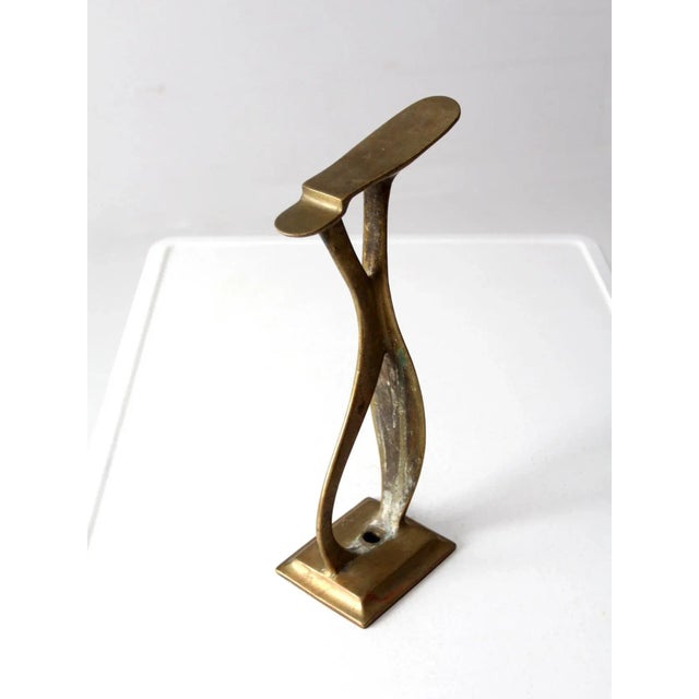 Antique Brass Shoe Stand For Sale - Image 10 of 11