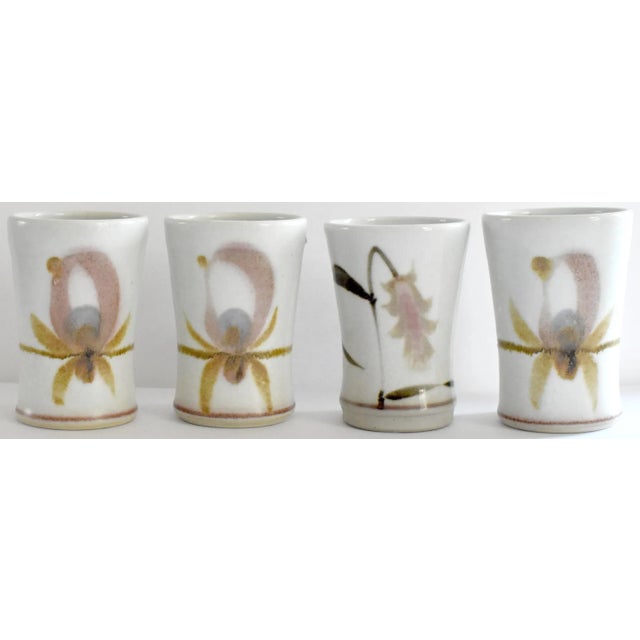 Studio Art Pottery Tumblers - Set of 4 For Sale - Image 11 of 11