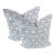 Pair 24'' Blue&White Geometric Pillows For Sale