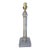 1910-20 French Large Crystal Columnar Table Lamp by Baccarat For Sale
