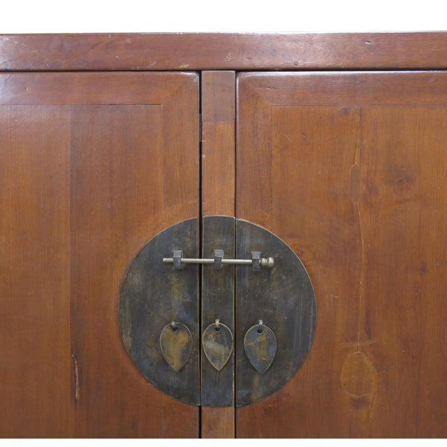 Wood Media Cabinet With Hooded Stand For Sale - Image 7 of 11