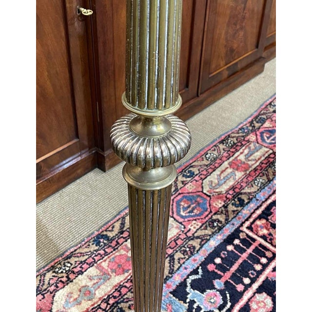 11-Light Floor Lamp in Copper and Silver Metal, 1950s For Sale - Image 10 of 12