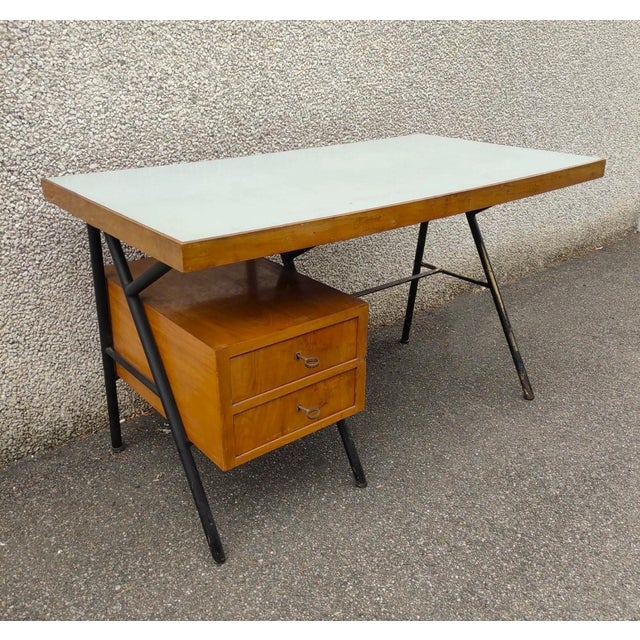 1950s Industrial Desk, Italy, 1950s For Sale - Image 5 of 7