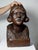 Large Bust of a Woman Carved with a Gouge, 19th Century, Wood For Sale - Image 3 of 17